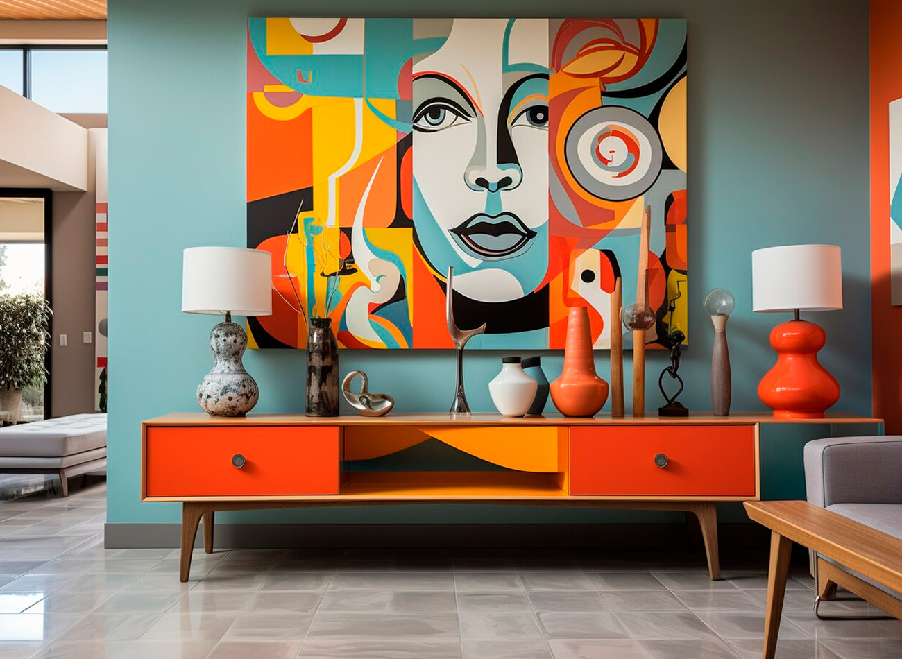 Pinturas que inspiran: diseño pop en interiores